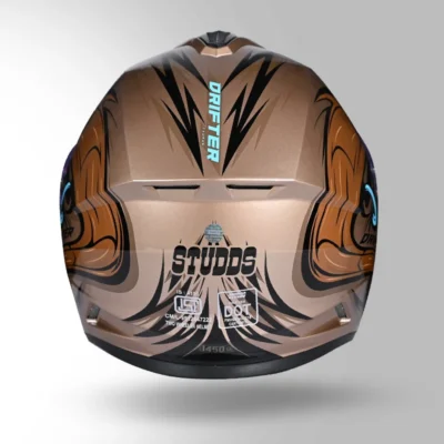 STUDDS DRIFTER D4 DECOR BROWN AND GOLDEN - Image 3