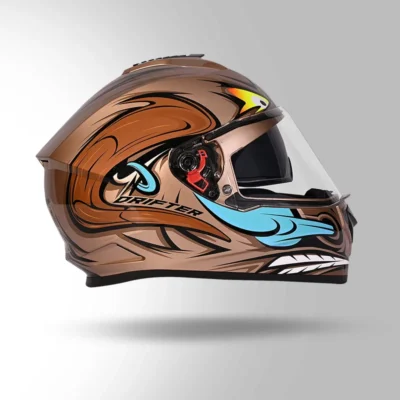 STUDDS DRIFTER D4 DECOR BROWN AND GOLDEN - Image 4