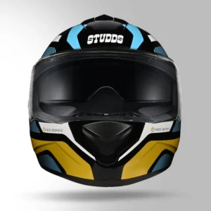 STUDDS DRIFTER D5 DECOR BLACK AND GOLDEN