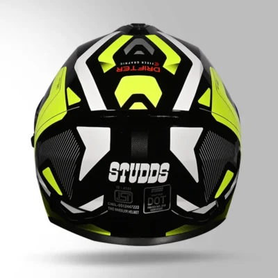 STUDDS DRIFTER D5 DECOR BLACK AND YELLOW - Image 2