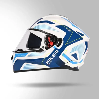 STUDDS DRIFTER D5 DECOR WHITE AND BLUE - Image 2