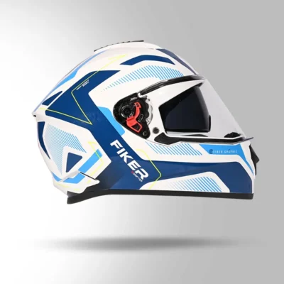 STUDDS DRIFTER D5 DECOR WHITE AND BLUE - Image 3