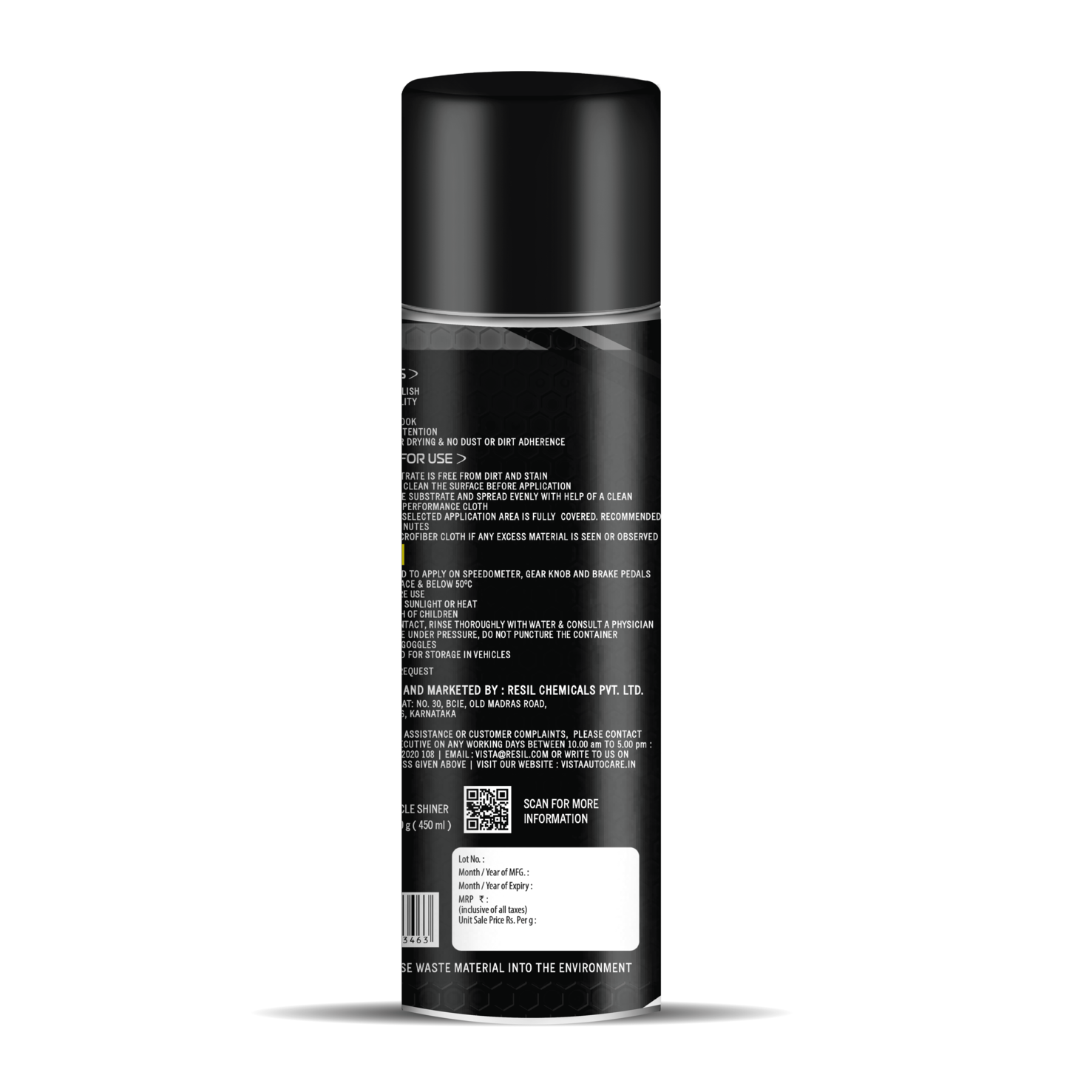 VISTA 3 IN 1 SHINER 450 ml - Image 2