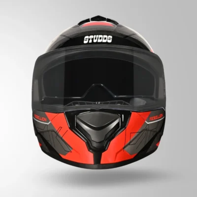 STUDDS-DRIFTER D6 DECORE BLACK GRAY AND RED - Image 3