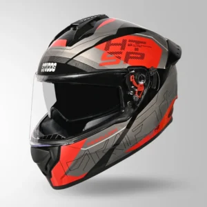 STUDDS-DRIFTER D6 DECORE BLACK GRAY AND RED