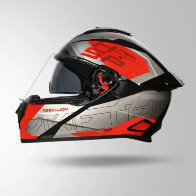 STUDDS-DRIFTER D6 DECORE BLACK GRAY AND RED - Image 4