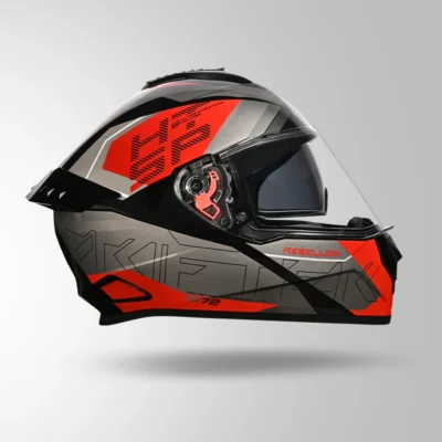 STUDDS-DRIFTER D6 DECORE BLACK GRAY AND RED - Image 5