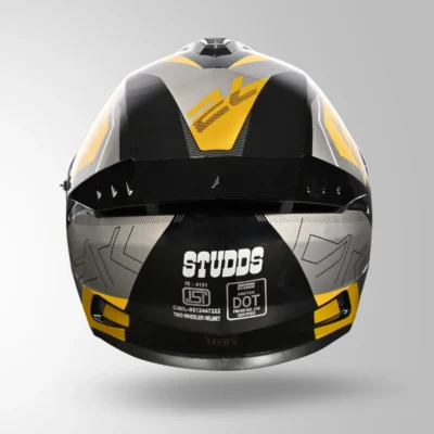 STUDDS DRIFTER D6 DECORE BLACK AND YELLOW - Image 2