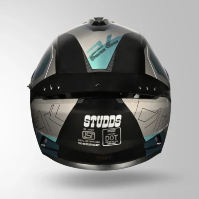 STUDDS DRIFTER D6 DECORE BLACK AND BLUE - Image 4