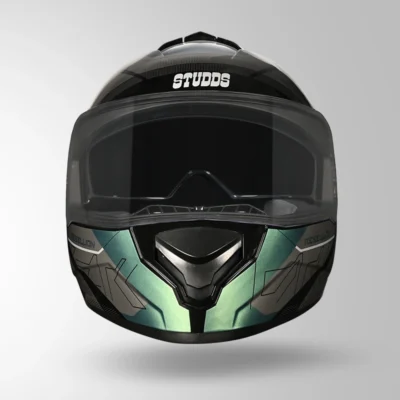 STUDDS DRIFTER D6 DECORE BLACK AND BLUE - Image 2