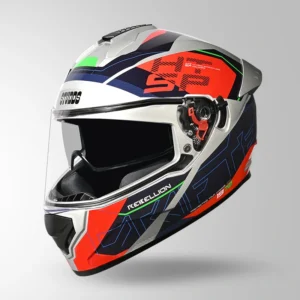 STUDDS DRIFTER D6 DECORE SILVER AND BLUE