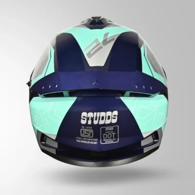 STUDDS DRIFTER D6 DECORE TURQUOISE BLUE AND BLUE - Image 2