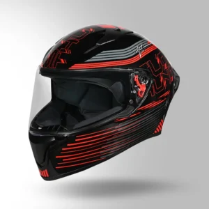 STUDDS THUNDER (D11) DECOR BLACK RED
