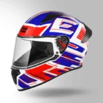 STUDDS THUNDER (D3) DECOR WHITE BLUE RED