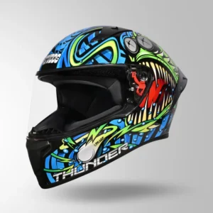 STUDDS THUNDER D12 DECOR BLACK BLUE GREEN