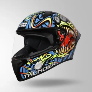 STUDDS THUNDER D12 DECOR BLACK BLUE YELLOW