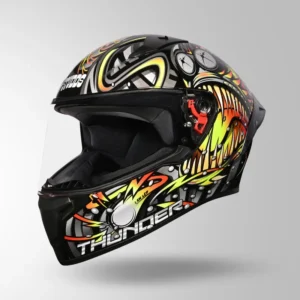 STUDDS THUNDER D12 DECOR BLACK GREY YELLOW
