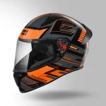 STUDDS THUNDER (D3) DECOR  BLACK ORANGE