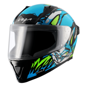 BOLT BUNNY HELMET BLACK NEONBLUE