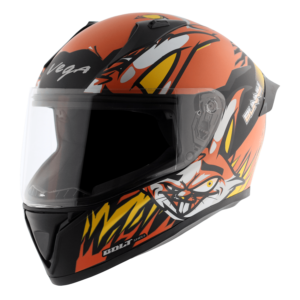 BOLT BUNNY HELMET DULL BLACK ORANGE