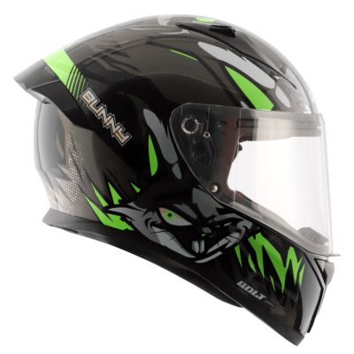 BOLT BUNNY HELMET BLACK GREEN - Image 3