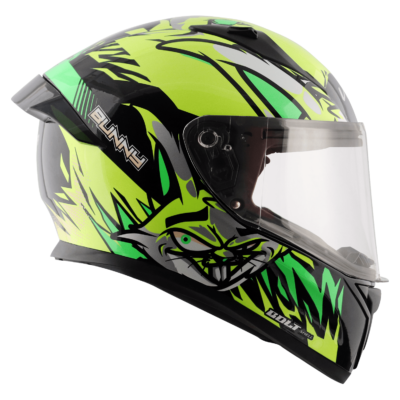 BOLT BUNNY HELMET BLACK NEON YELLOW - Image 3