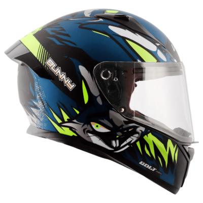 BOLT BUNNY HELMET DULL BLACK BLUE - Image 3