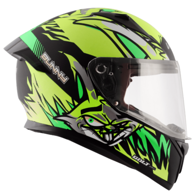 BOLT BUNNY HELMET DULL BLACK NEON YELLOW - Image 3