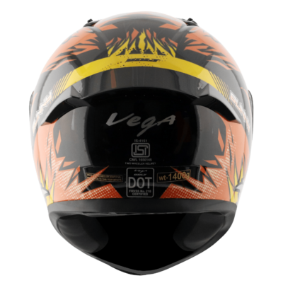 BOLT BUNNY HELMET BLACK ORANGE - Image 4