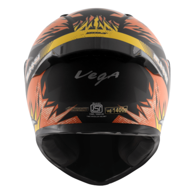 BOLT BUNNY HELMET DULL BLACK ORANGE - Image 4