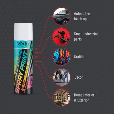 VISTA SPRAY PAINT WHITE 400 ml (290 g) - Image 3