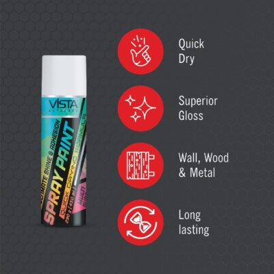 VISTA SPRAY PAINT WHITE 400 ml (290 g) - Image 5