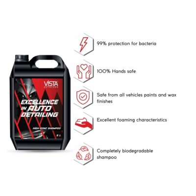 HIGH CONC SHAMPOO 5L - pH BALANCE FORMULA, FOR CAR AND BIKE - Image 3