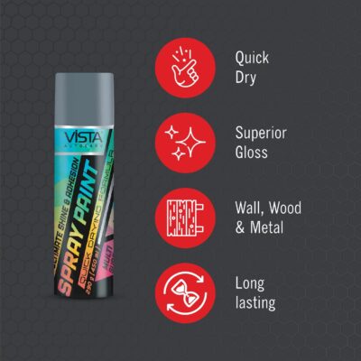 VISTA SPRAY PAINT SILVER 400 ml (290 g) - Image 5