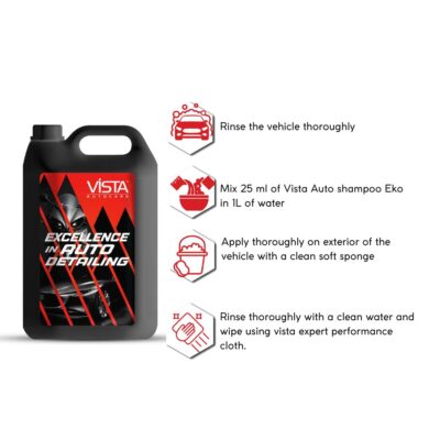 AUTO SHAMPOO EKO 5L - pH BALANCE FORMULA, FOR CAR AND BIKE - Image 2
