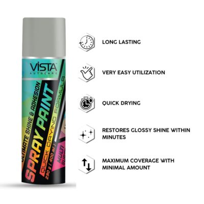 VISTA SPRAY PAINT BRIGHT CROME 400 ml (290 g) - Image 5