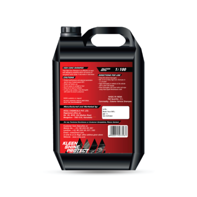 HIGH CONC SHAMPOO 5L - pH BALANCE FORMULA, FOR CAR AND BIKE - Image 4