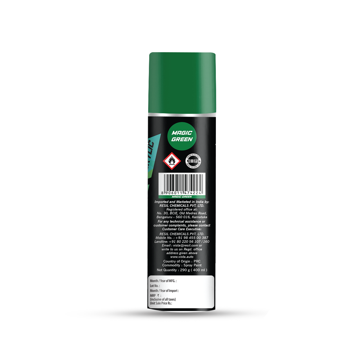 VISTA SPRAY PAINT MAGIC GREEN 400 ml (290 g) - Image 4