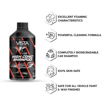 HIGH CONC SHAMPOO 1L - pH BALANCE FORMULA, FOR CAR AND BIKE - Image 4