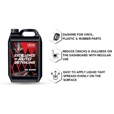 VISTA DASHINE 5L NON-GREASY DASHBOARD POLISH - Image 2