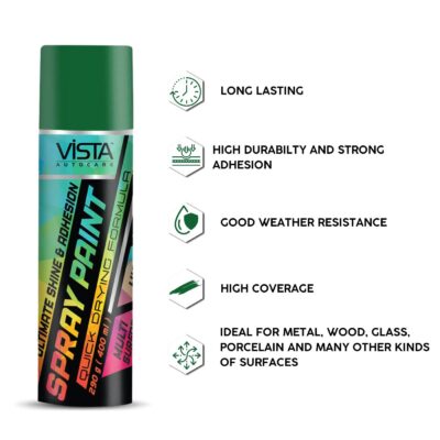 VISTA SPRAY PAINT FRESH GREEN 400 ml (290 g) - Image 4