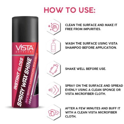 VISTA SPRAY WAX SHINE 150 ml - Image 3