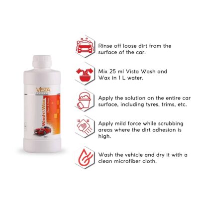 WASH & WAX 500 ml CAR AND BIKE SHAMPOO - Image 6