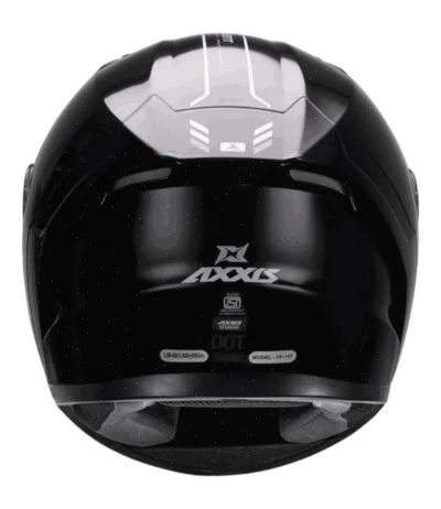 HELMET AXXIS FF117B SEGMENT SOLID A1  BLACK - Image 2