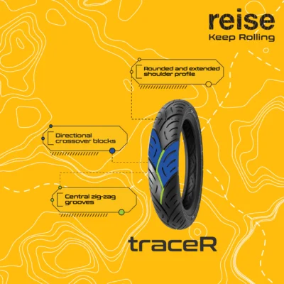 traceR 01 140/70-17 66P Rear Tubeless Tyre - Image 3