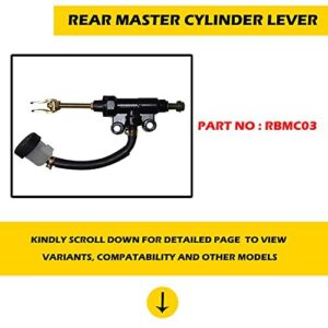 NIKAVI RBMC03 Foot Brake Master Cylinder Compatible for Apache RTR (Rear)