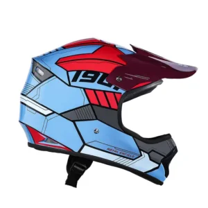 ROYAL ENFIELD MOTOCROSS KIDS HELMET - BLUE