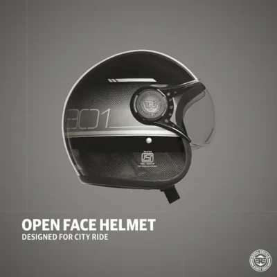 ROYAL ENFIELD JET OPEN FACE MLG NEO HELMET - GREY - Image 3