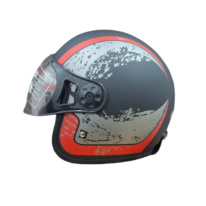 ERGO G STRIP WITH VISOR CLR : ORANGE/ MAT BLACK