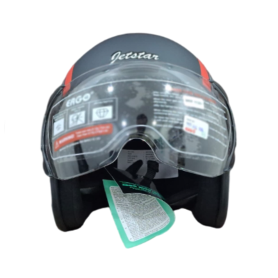 ERGO G STRIP WITH VISOR CLR : ORANGE/ MAT BLACK - Image 3